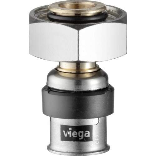 VIEGA Smartpress ჩამხსნელი ქურო 16 x 3/4" ევროკონუსი (Euroconus), ბრინჯაო, საპრესი x მბრუნავი ქანჩი, Art. 730598