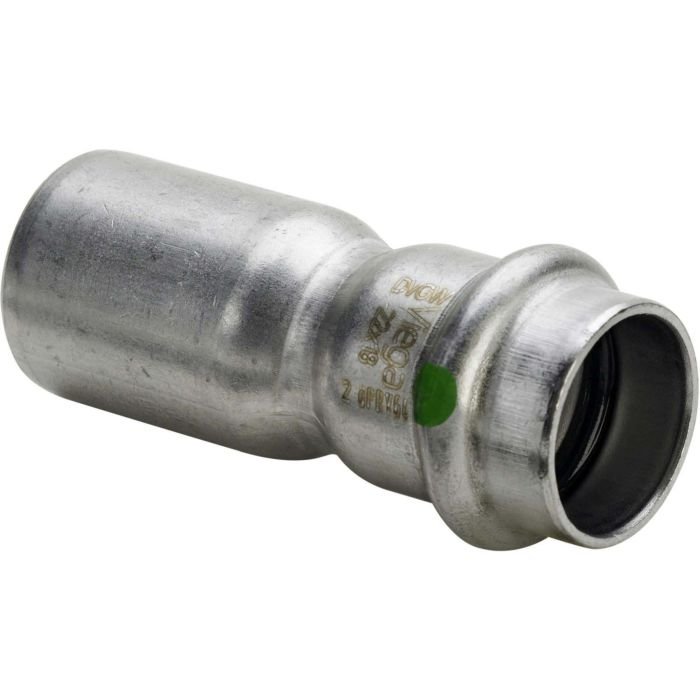 VIEGA Sanpress Inox რედუქცია 22 x 15 mm, უჟანგავი ფოლადი, საპრესი შეერთება, Art. 436230